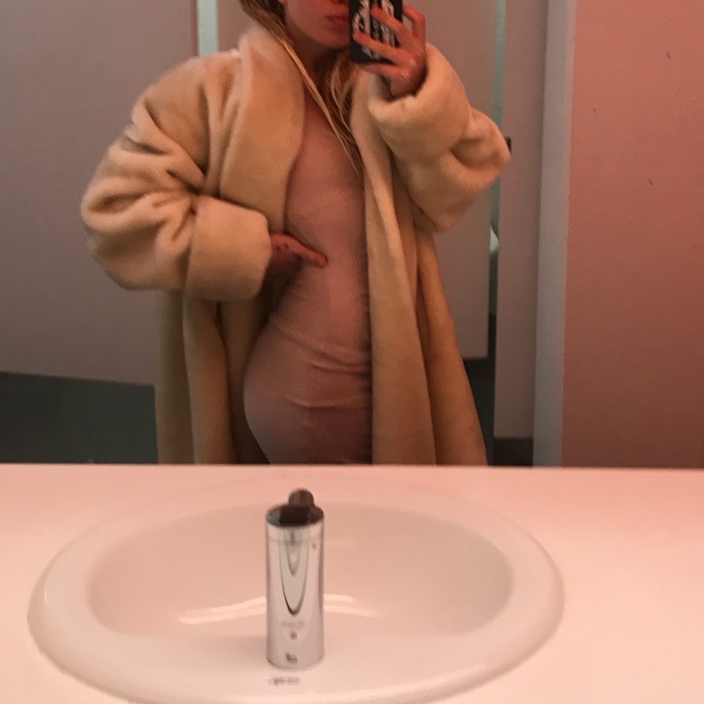 Very large full length fur coat